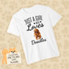 Picture of Custom Pet Puppy Lovers T Shirts Personalized Pet Picture And Name