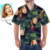 Imagen de Camisa hawaiana con cara de foto personalizada - Camisa hawaiana con botones de manga corta para hombre con foto personalizada - Los mejores regalos para novio, esposo y padre