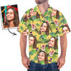 Picture of Custom Face Photo Hawaiian Shirt - Men's Custom Face Tree All Over Print Hawaiian Shirt - Best Gifts for Men - Beach Party T-Shirts as Holiday Gifts