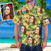 Bild von Benutzerdefiniertes Gesicht Foto Hawaiihemd - Männer Custom Face Tree All Over Print Hawaiihemd - Beste Geschenke für Männer - Beach Party T-Shirts als Weihnachtsgeschenke