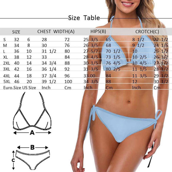 Image de Maillot de bain deux pièces en bikini pour femme avec copie personnalisée
