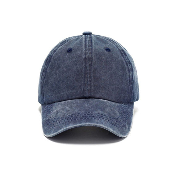 Picture of Cotton Vintage Baseball Cap with Adjustable Distressed Unisex