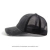 Picture of Cotton Vintage Women's Ponytail Baseball Cap with Breathable Mesh