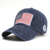 Image de Casquette de baseball en coton vintage drapeau USA avec chapeau unisexe en détresse