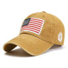 Picture of USA Flag Vintage Cotton Baseball Cap with Distressed Unisex Hat