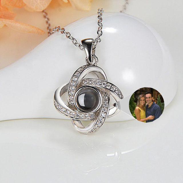 Picture of Personalized Projection Photo Print Memorial Necklace