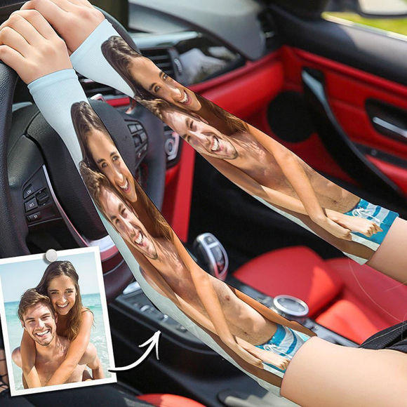 Picture of Printed Photo Arm Sleeves Sun Protective UV Covers