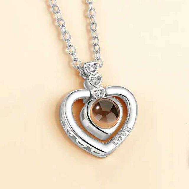 Picture of Custom Photo The Memory of Love Nanotechnology Pendants Necklace