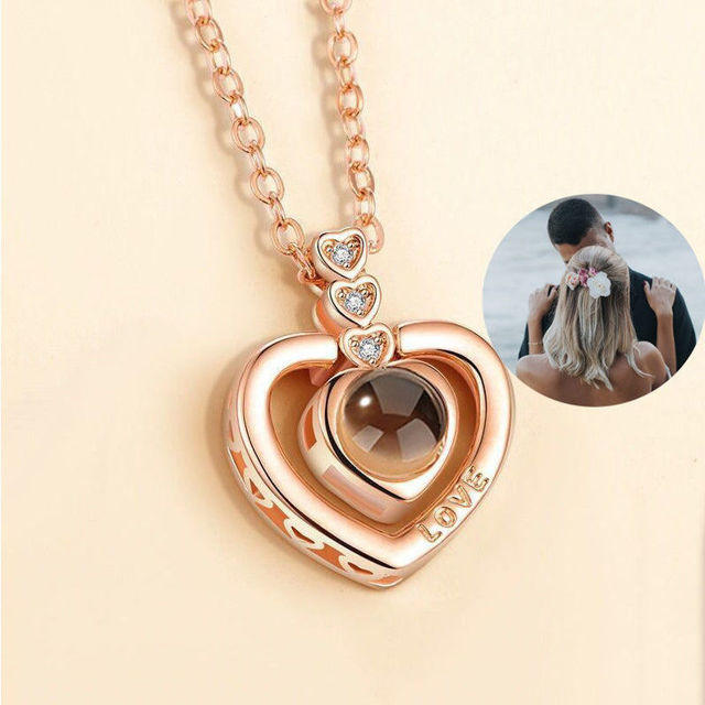 Picture of Custom Photo The Memory of Love Nanotechnology Pendants Necklace