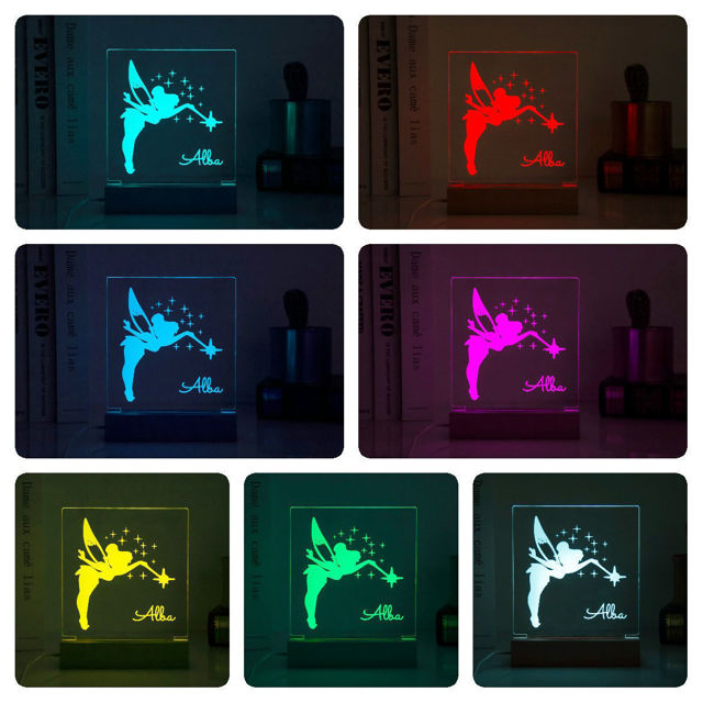 Picture of Little Flower Night Light - Personalized It With Your Kids Name