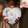 Picture of Personalized 3D Photo Heart Moon Lamp with Touch Control for Mom Best Birthday Gift (15cm-20cm)