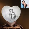 Bild von Personalisierte 3D-Foto-Herz-Mond-Lampe mit Touch-Steuerung, Valentinstagsgeschenk (15cm-20cm)