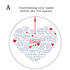 Bild von Ich liebe dich Halskette in 100 Sprachen Projektionskette Rundes Herz