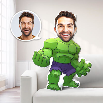 Immagine di Regali personalizzati per cuscini a forma di corpo di Hulk per bambole