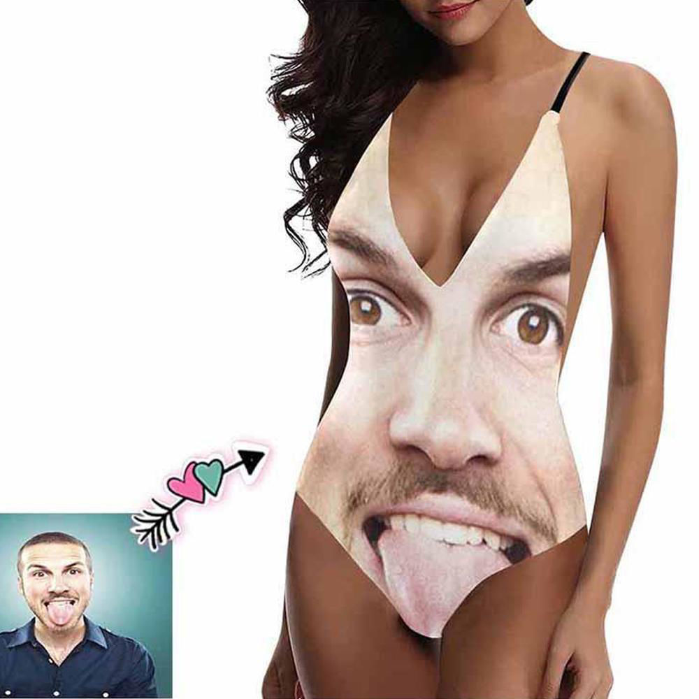 bathing suit with face on it