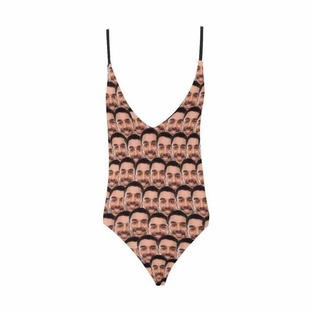 Picture of Custom Face Funny Photo Women's Bikini One Piece Bathing Suit