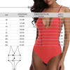 Bild von Personalisieren Sie den Bikini-Einteiler-Badeanzug der Foto-lustigen Gesicht-Stern-Frauen