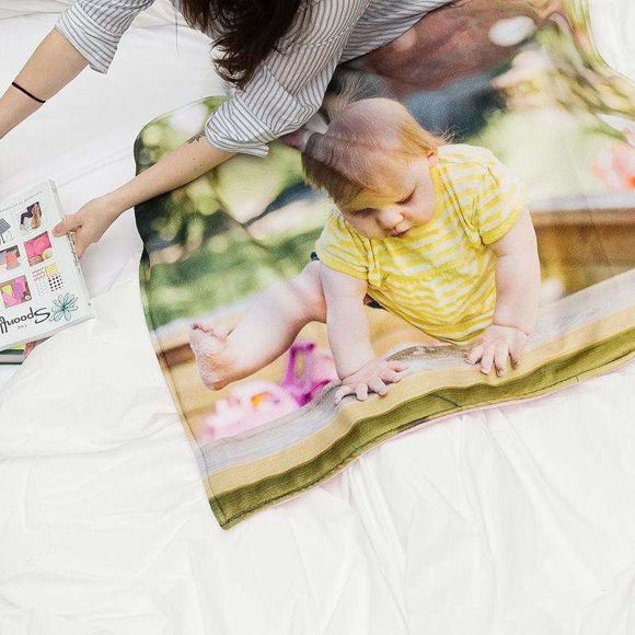 Imagen de Mantas para fotos Mantas personalizadas Mantas personalizadas Collage Mantas Regalos especiales para la familia