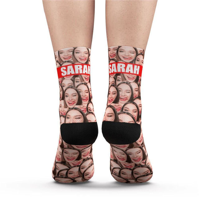 Picture of Custom One Face in Socks And Add Pictures And Name