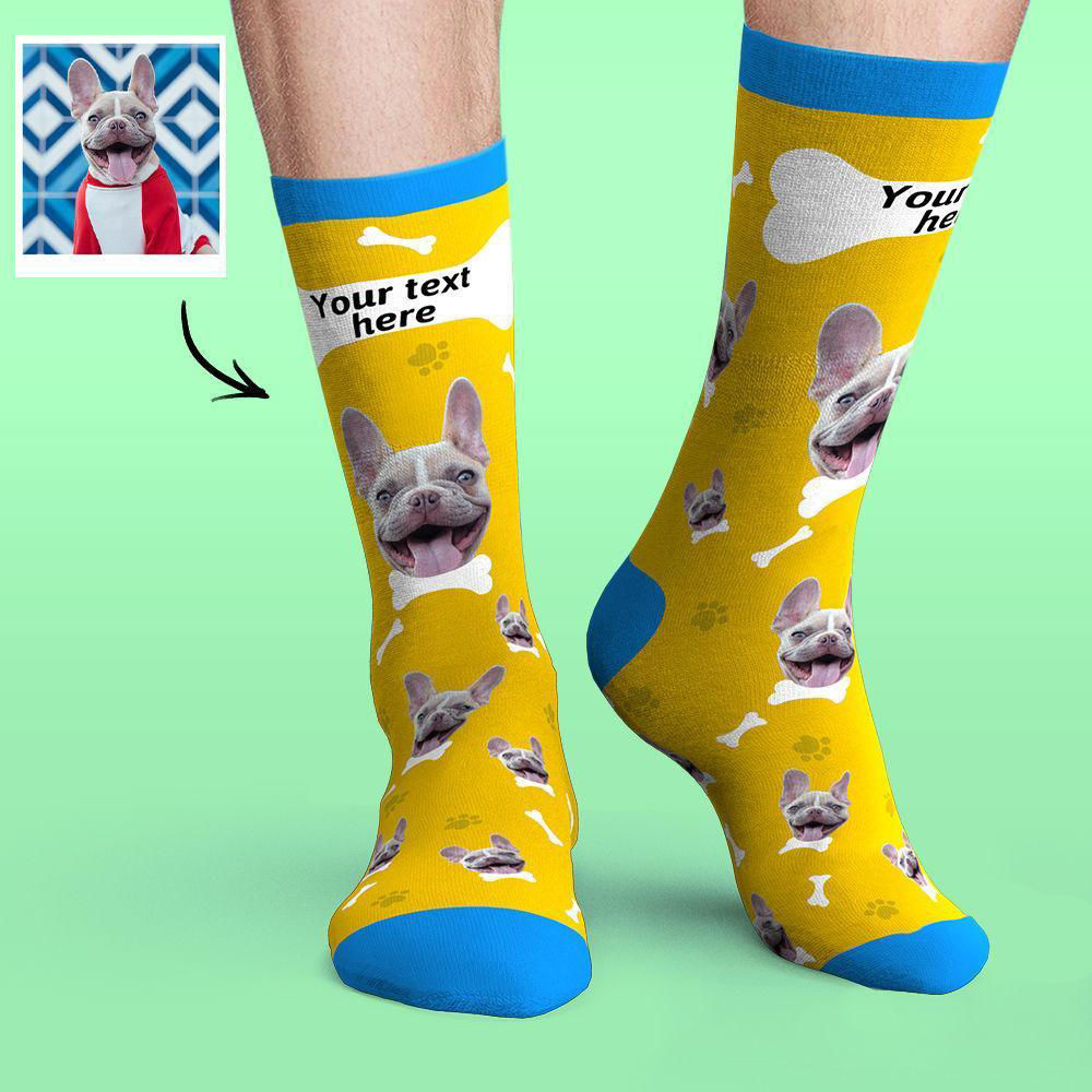 Custom Face Socks Colorful Candy Series Soft And Comfortable Dog Socks