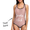 Picture of Custome Text  Colorful Personalized One Piece Swimsuit