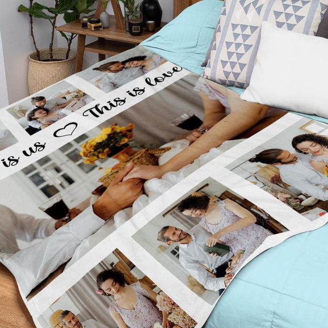 Picture of Personalized  Warm Cozy Photo Blanket Gift for Festival