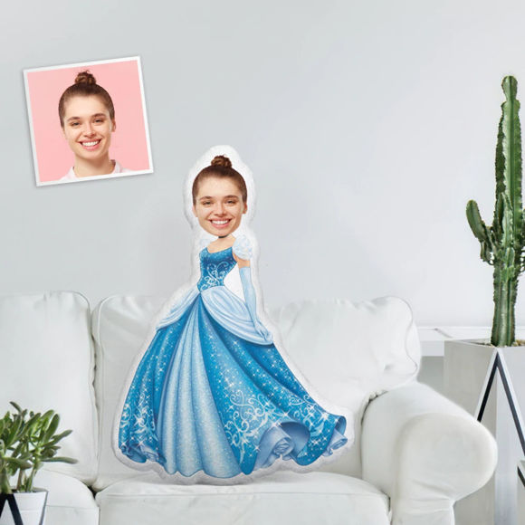 Imagen de Muñeca personalizada con foto de cara, almohada corporal personalizada, hermosa princesa de Disney, Aisha, juguetes de almohada