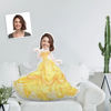 Picture of Custom Face Photo Doll My face Photo Pillow Personalized Beautiful Disney Princess Pillow Doll