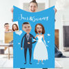 Picture of Personalized Photo Blankets Custom Photo Blanket Wedding Gifts Valentine's Day Gifts