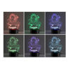 Imagen de Luz de noche con nombre personalizado con iluminación LED de colores - Luz de noche de sirena feliz multicolor con nombre personalizado