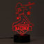 Picture of Custom Name Night Light With Colorful LED Lighting - Multicolor Baseball Player Night Light With Personalized Name