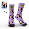 Imagen de Calcetines personalizados Calcetines con cara Calcetines con foto con su texto Calcetines coloridos Regalos