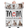 Imagen de Manta de foto personalizada Manta de mamá Manta de collage para el día de la madre