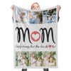 Imagen de Manta de foto personalizada Manta de mamá Manta de collage para el día de la madre