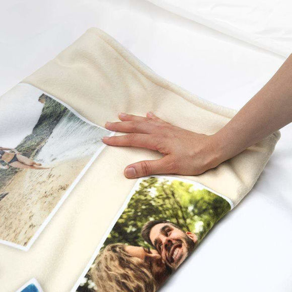 Picture of Custom Photo Blanket Mom Blanket Collage Blanket For Mother's Day
