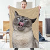 Picture of Custom Photo Blanket Custom Printy Pet Blanket Pets Art Portrait Pet Gifts