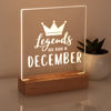 Picture of Crown Legend Night Light - Personalized It With Month Of Birth