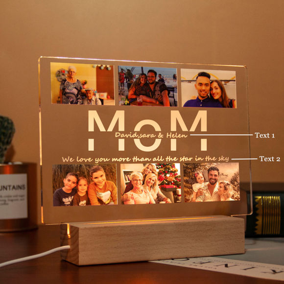 Picture of Customize Photo Night Light For Your Dear Mom For Gifts Mothers Day Gifts