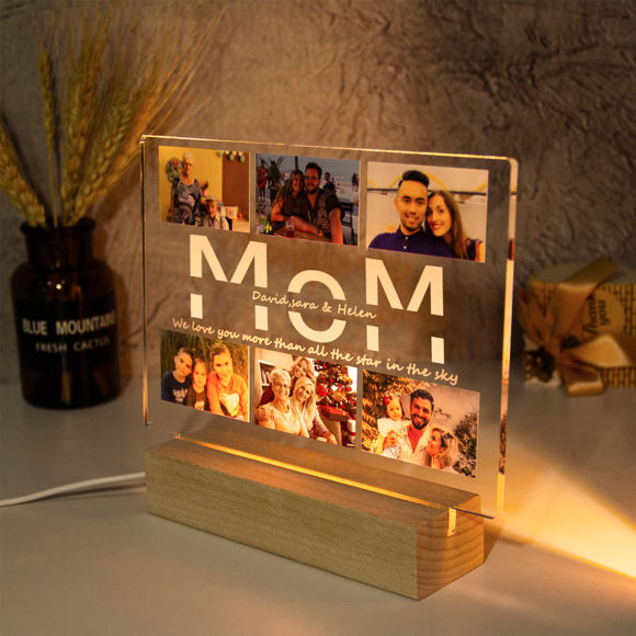 Imagen de Personalice la luz de la noche de la foto para su querida mamá para los regalos Regalos del Día de la Madre