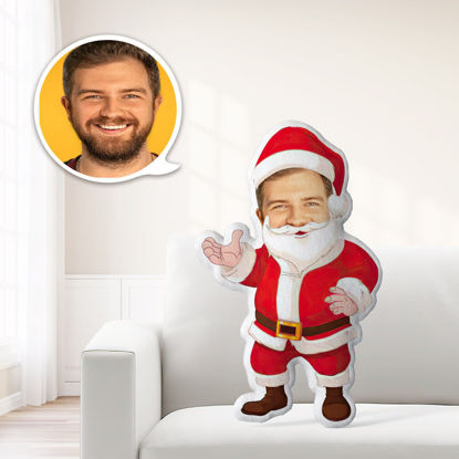 Bild von Kundenspezifisches Gesichts-Kissen-lustiges Weihnachten mit Ihrem Gesicht einzigartig personalisiert