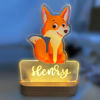 Bild von Benutzerdefiniertes Namensnachtlicht für Kinder – personalisiertes Cartoon-Fuchs-Nachtlicht mit LED-Beleuchtung für Kinder – personalisiert mit dem Namen Ihres Kindes