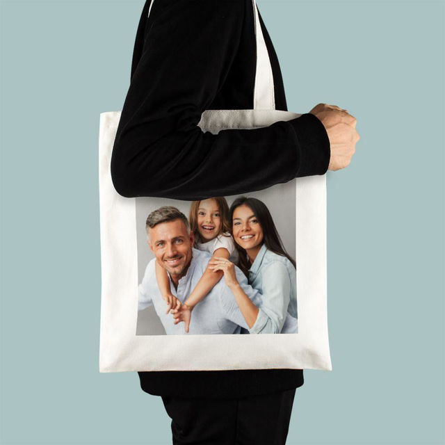 Picture of Personalize with your Loved Ones Photos in the Middle Tote Bag
