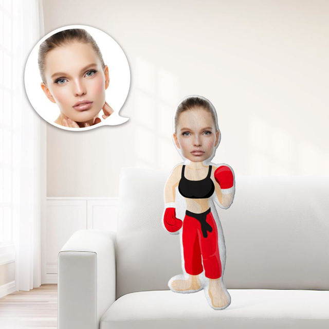 Picture of Custom  Face  Pillow  Boxing With Your Face Unique Personalized