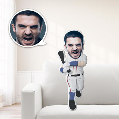 Bild von Kundenspezifischer Gesichts-Kissen-Baseball mit Ihrem Gesicht einzigartig personalisiert