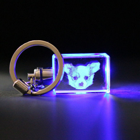 Imagen de Foto personalizada 3D Laser Crystal: corazón con base de luz | Cristal láser fotográfico 3D personalizado | Regalo único para cualquier ocasión: cumpleaños, boda, aniversario, etc.
