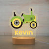 Picture of Custom Name Night Light for Kids - Personalized Cartoon Tractor Night Light with LED Lighting for Children - Personalized It With Your Kid's Name