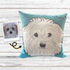 Picture of Personalized Portrait Pet Pillow With Illustration for Your Lovely Pet - PREMIUM PRODUCT - ADD TEXT