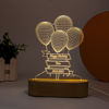 Picture of Custom Night Light Custom Balloon Ribbon Night Light With Personalized Texts