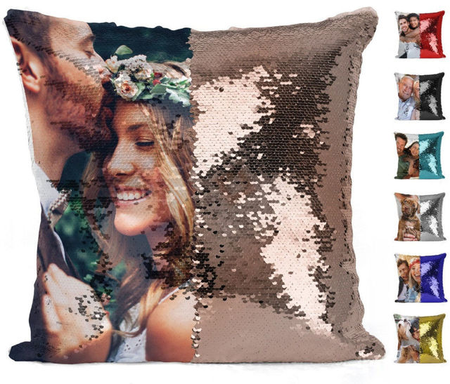 Picture of Personalized Magic Photo Sequin Pillow - Best Gift