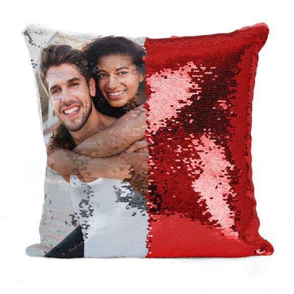 Picture of Personalized Magic Photo Sequin Pillow - Best Gift